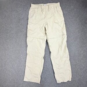 Columbia Men's Convertible Cargo Pants Zip Off Legs Khaki Size M